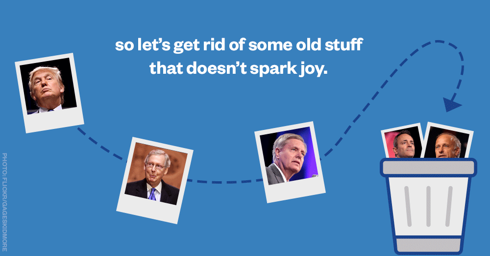 so let's get rid of some old stuff that doesn't spark joy.
