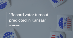 "Record voter turnout predicted in Kansas" -41 KSHB